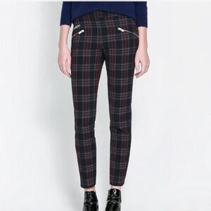 Zara Plaid Trouser Pants